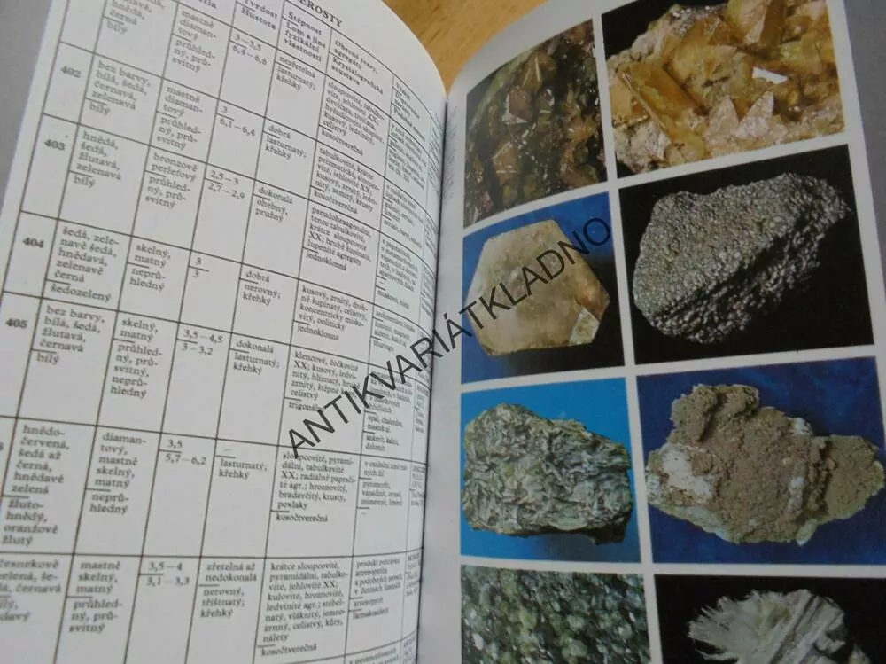 MINERÁLY, MINERALOGIE, J.BAUER, FR. TVRZ