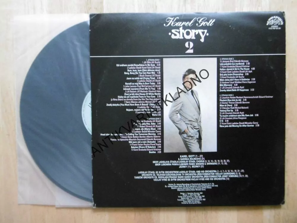 KAREL GOTT, STORY 2, + VELKÝ PLAKÁT, 2 LP, BOOK