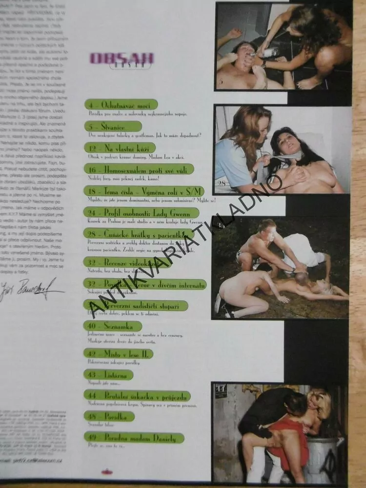 MARKÝZ, 4/1999, S/M, BIZARR, FETISH, PIS