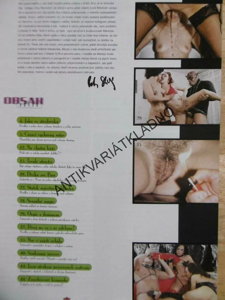 MARKÝZ, 4/2000, S/M, BIZARR, FETISH, PIS