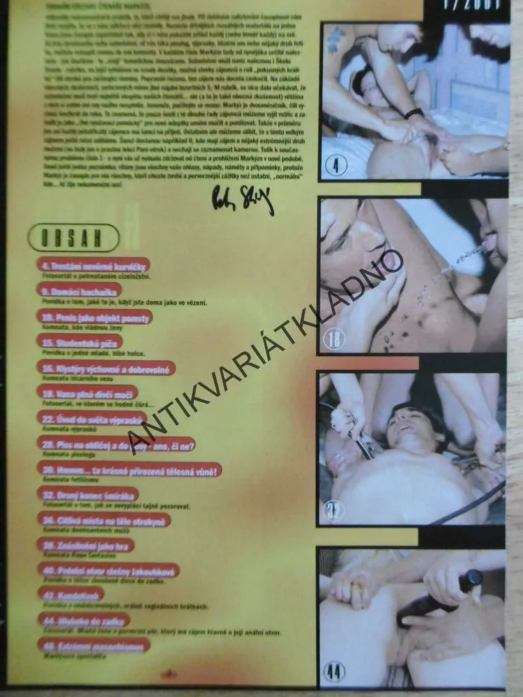 MARKÝZ, 1/2001, S/M, BIZARR, FETISH, PIS
