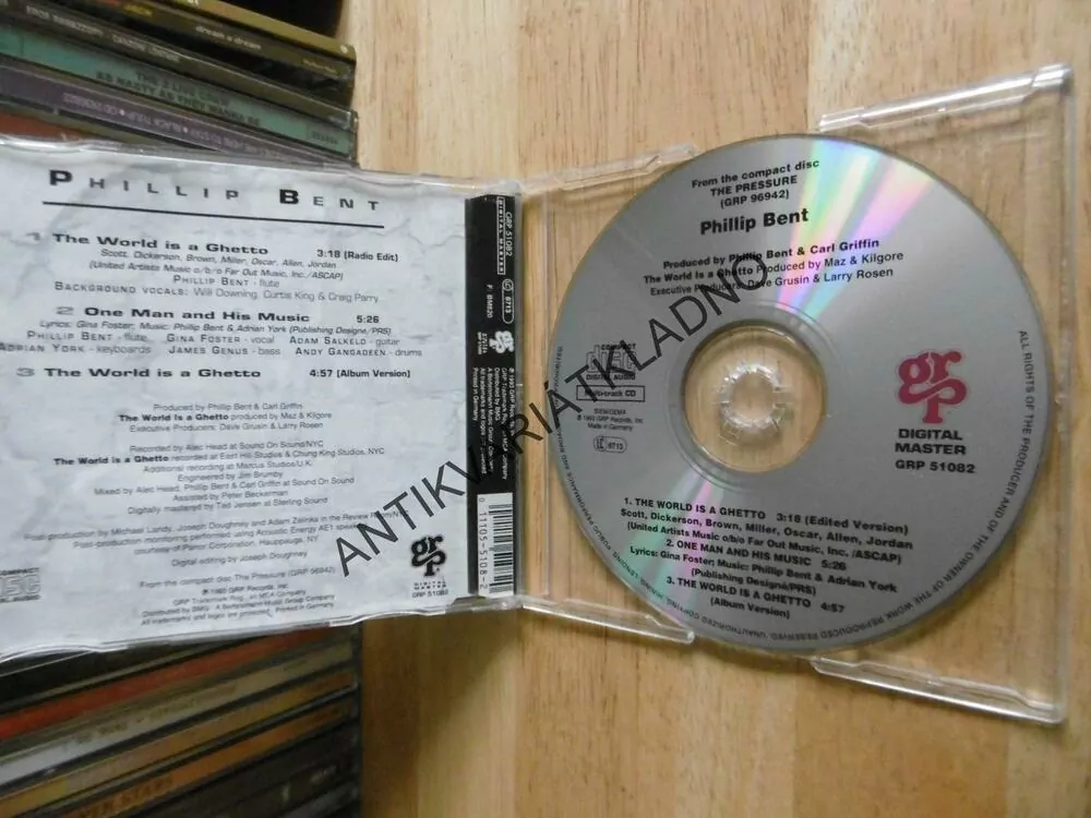 PHILLIP BENT, THE WORLD IS A GHETTO, CD HUDBA