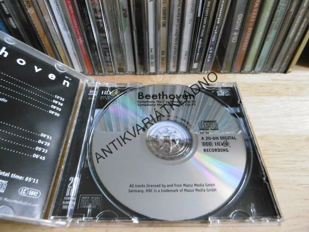 BEETHOVEN,SYMPHONY NO. 7 A 8., CD HUDBA