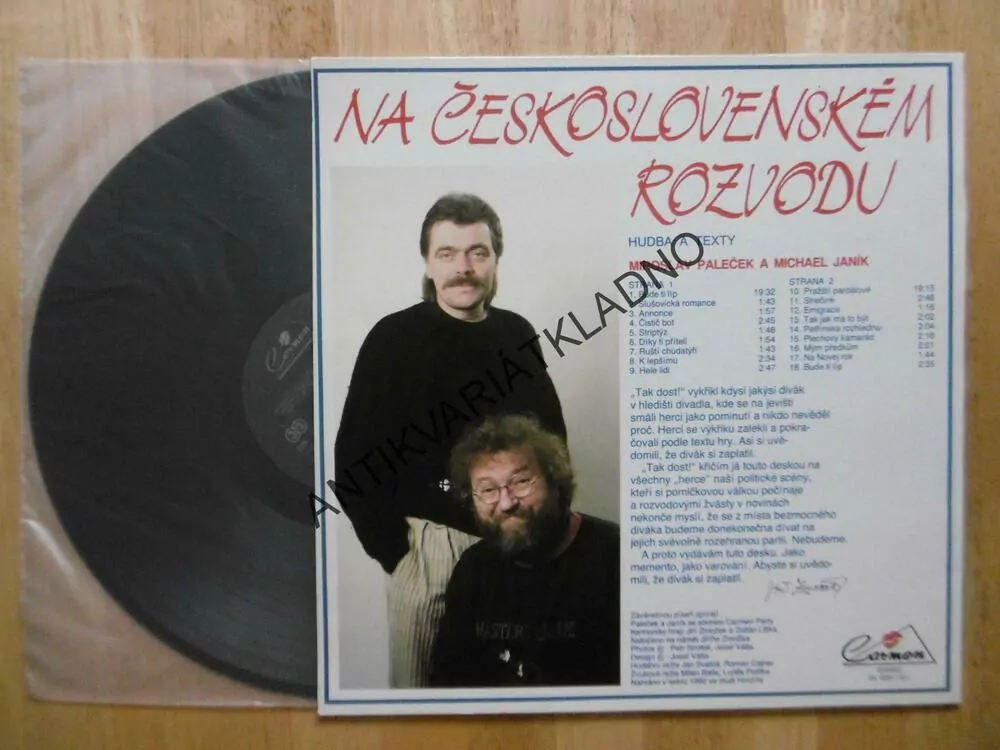 NA ČESKOSLOVENSKÉM ROZVODU, PALEČEK JANÍK, LP