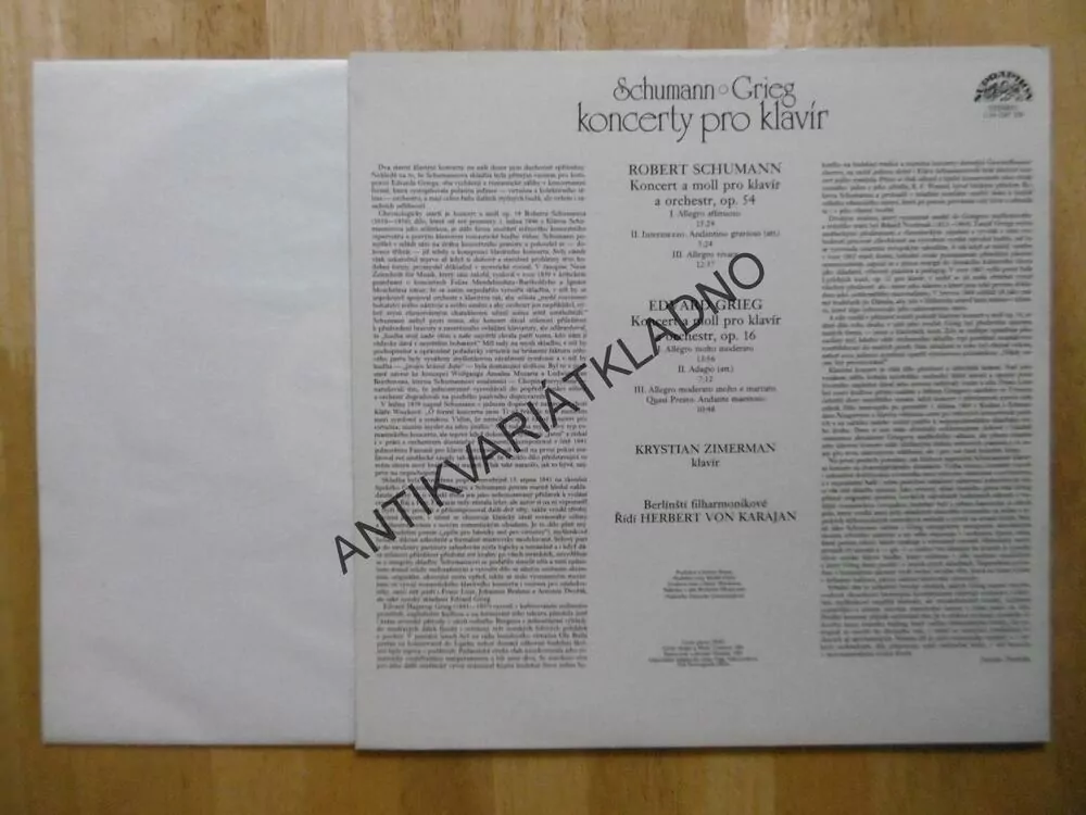 KONCERTY PRO KLAVÍR, ZIMERMAN KARAJAN, SCHUMANN GRIEG