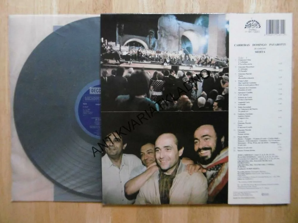 CARRERAS, DOMINGO PAVAROTTI IN CONCERT, MEHTA, LP