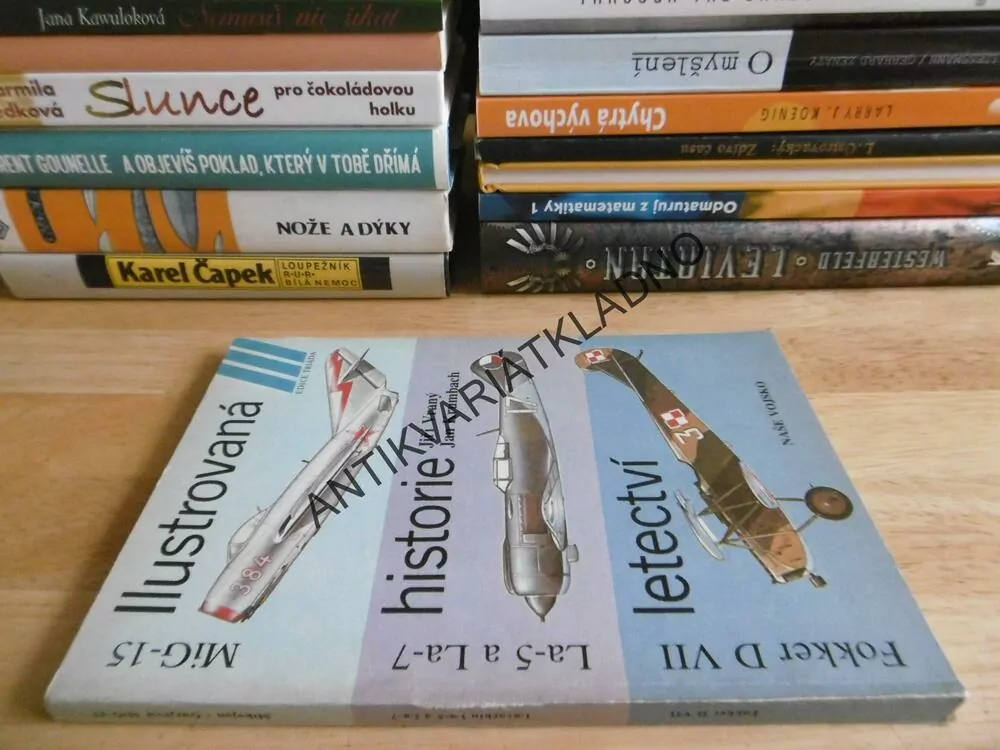ILUSTROVANÁ HISTORIE LETECTVÍ, FOKKER, LA-5, MIG-15, LA-7, VRANY KRUMBACH, **an