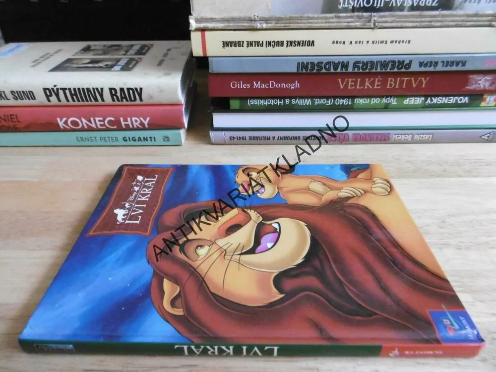 LVÍ KRÁL, WALT DISNEY, tvrdá vazba, **an