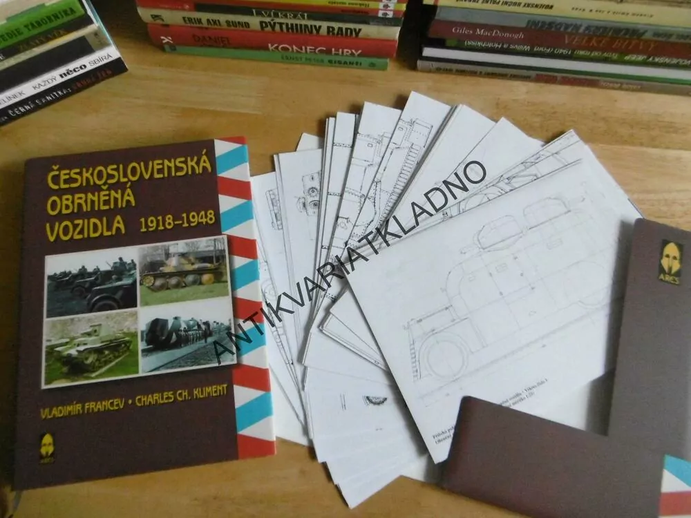 ČESKOSLOVENSKÁ OBRNĚNÁ VOZIDLA 1918-1948, + VÝKRESOVÁ DOKUMENTACE, FRANCEV, KLIMENT,