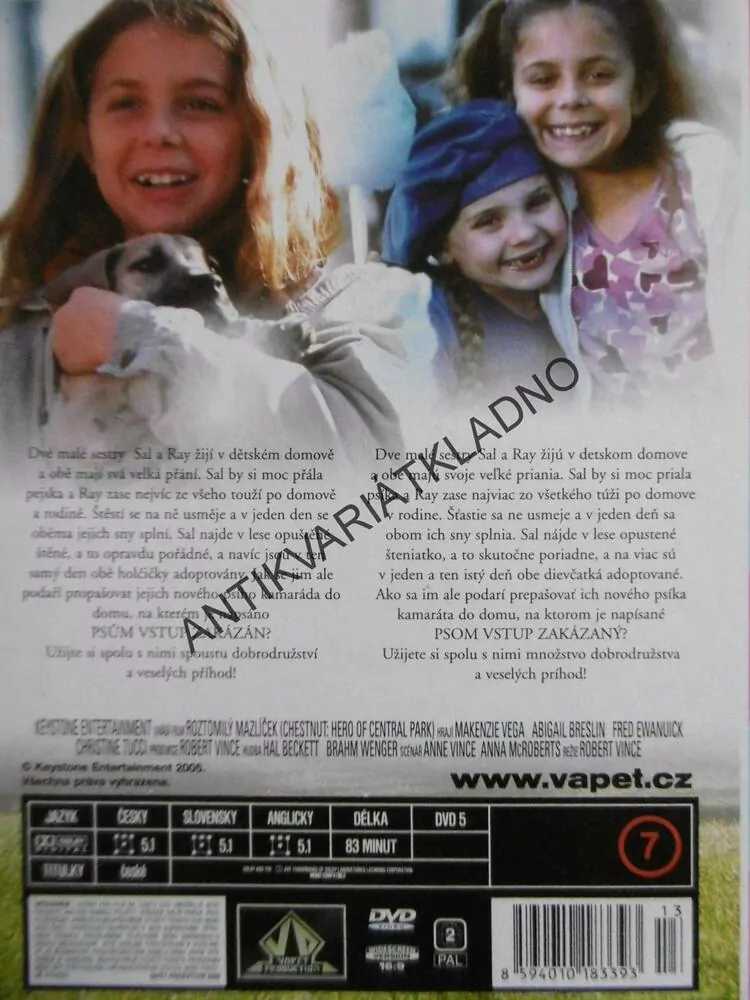 ROZTOMILÝ MAZLÍČEK, DVD FILM 