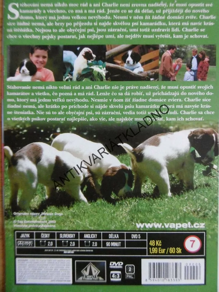ZÁZRAČNÍ PEJSCI, DVD FILM 