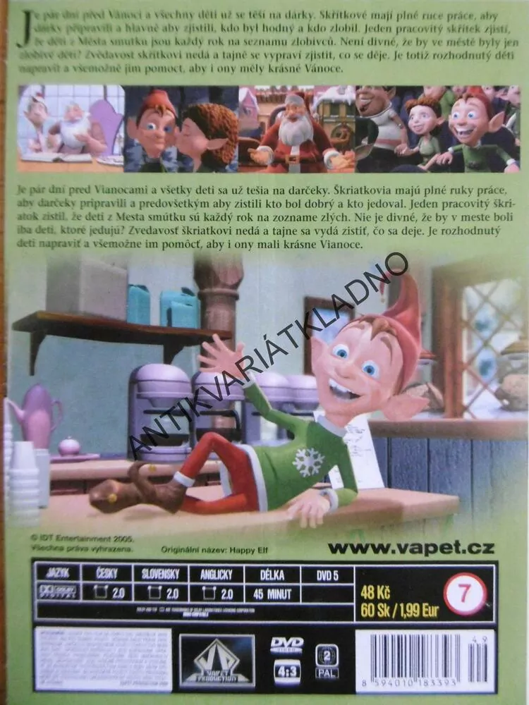 ŠŤASTNÝ SKŘÍTEK, DVD FILM 