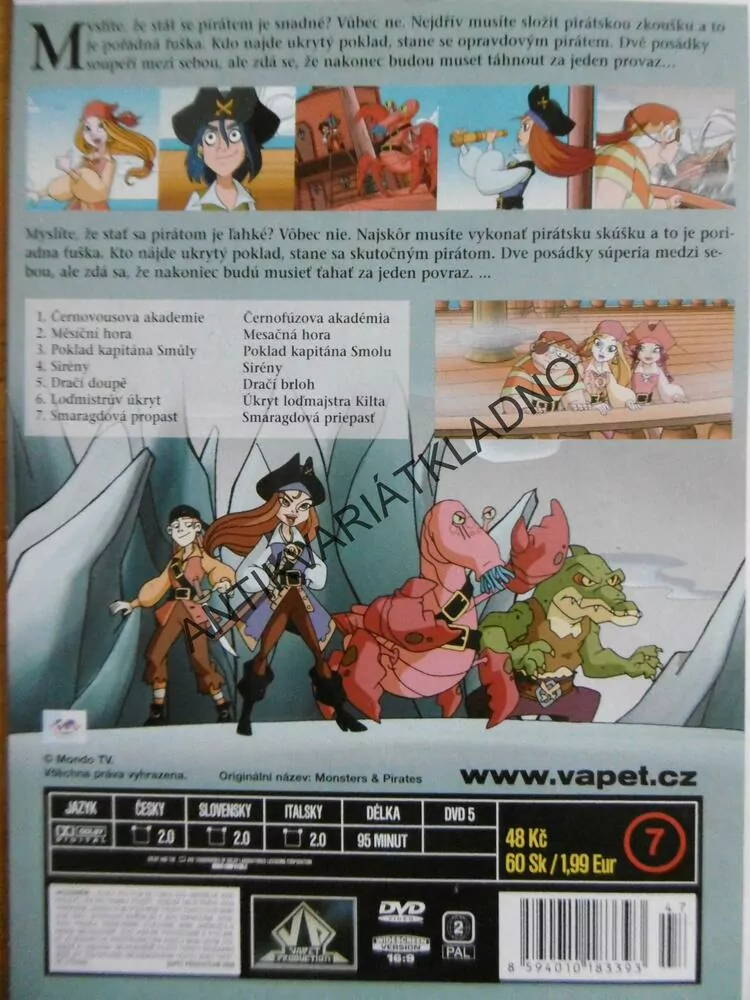 OBLUDY A PIRÁTI, DVD FILM 