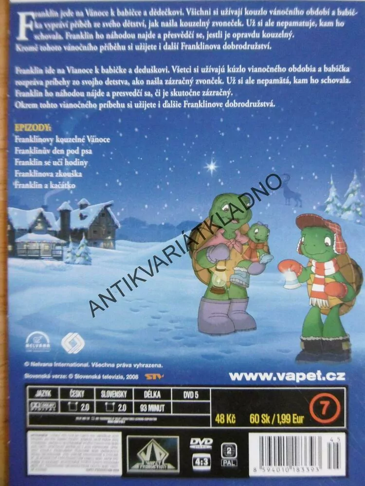 FRANKLIN A KOUZELNÉ VÁNOCE, DVD FILM