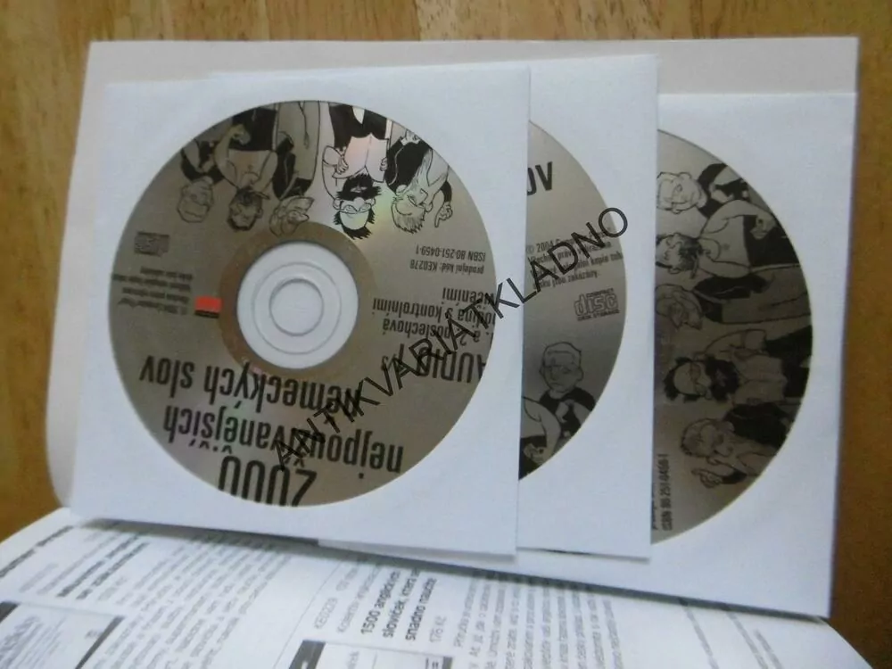 2000 NEJPOUŽÍVANĚJŠÍ NĚMECKÝCH SLOV,+3 CD,  NĚMECKÝ JAZYK, NĚMČINA