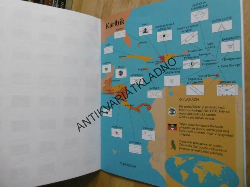 VLAJKY ATLAS SE SAMOLEPKAMI, VLAJKY VŠECH ZEMÍ,