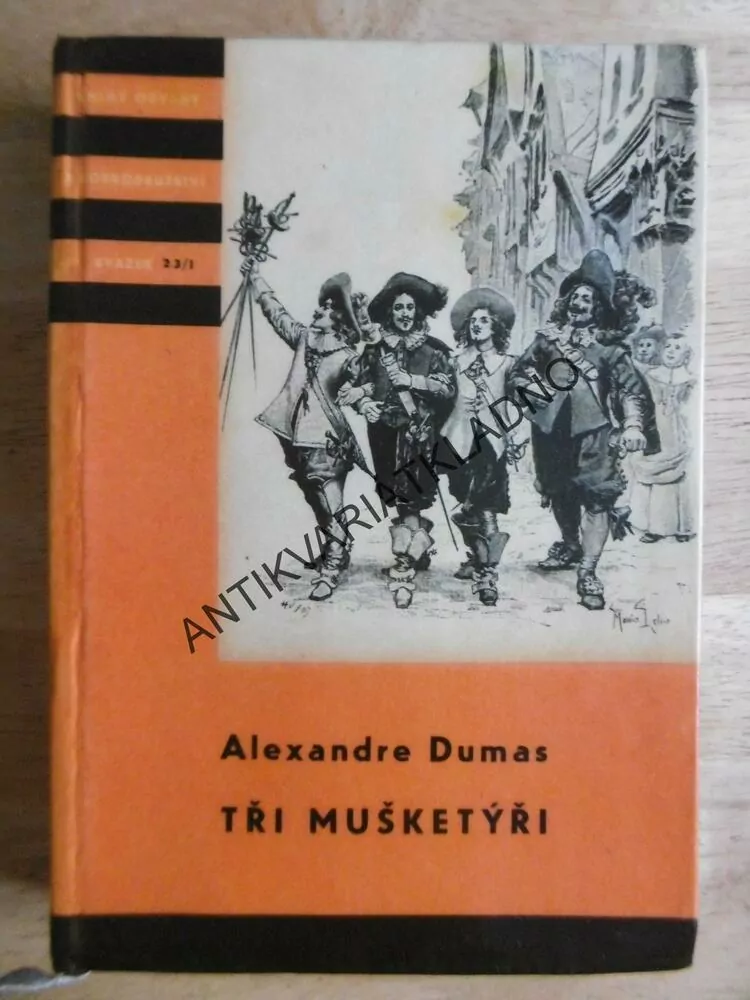 KOD 23/1-2, TŘI MUŠKETÝŘI, ALEXANDER DUMAS, 1958, **an