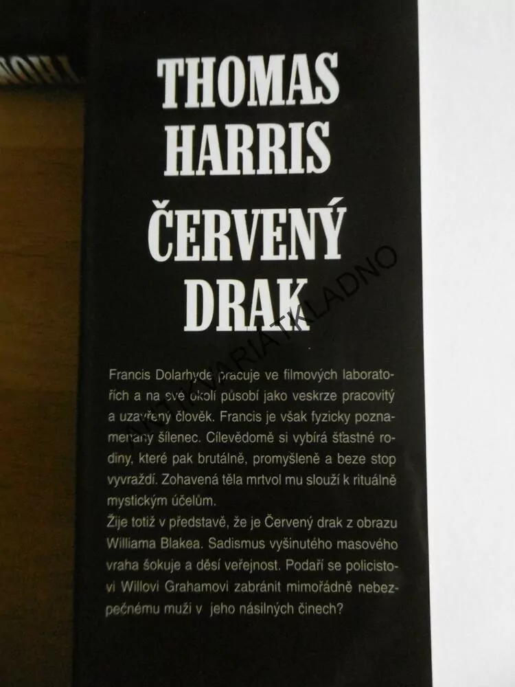 ČERVENÝ DRAK, THOMAS HARRIS, **an
