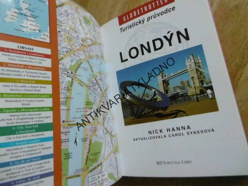 LONDÝN, ANGLIE, VELKÁ BRITÁNIE, TURISTICKÝ PRŮVODCE, + MAPA, **an