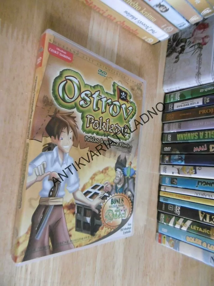 OSTROV POKLADŮ, POKLAD KAPITÁNA FLINTA, DVD FILM