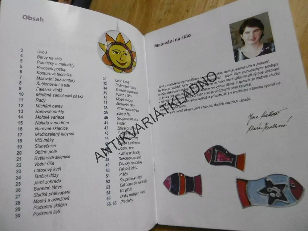 DEKOROVÁNÍ SKLA, JANA KRATKOVÁ, K. POPELKOVÁ,