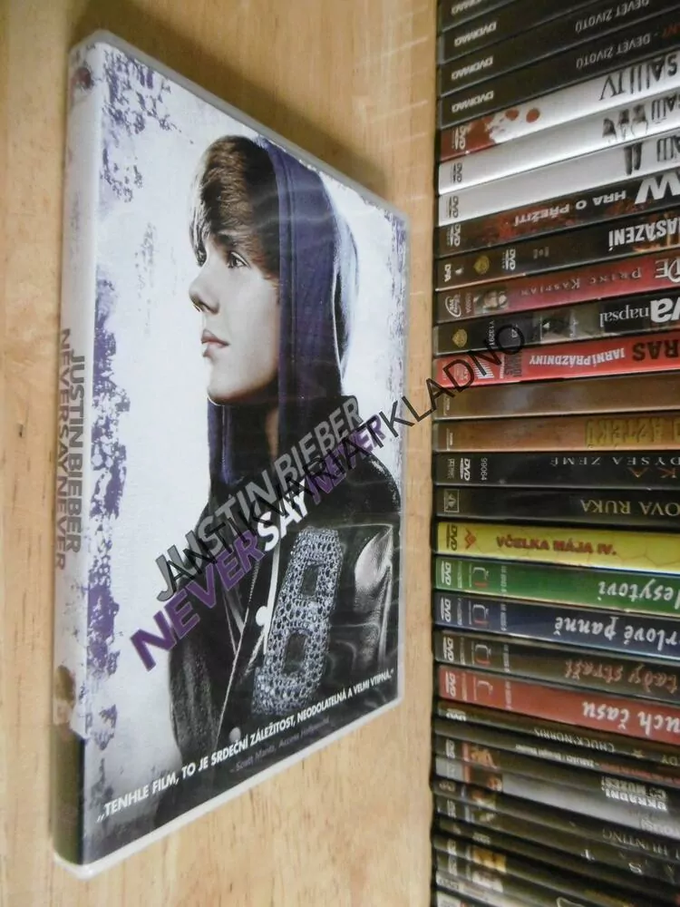 JUSTIN BIEBER, NEVER SAY NEVER, DVD FILM DOKUMENT