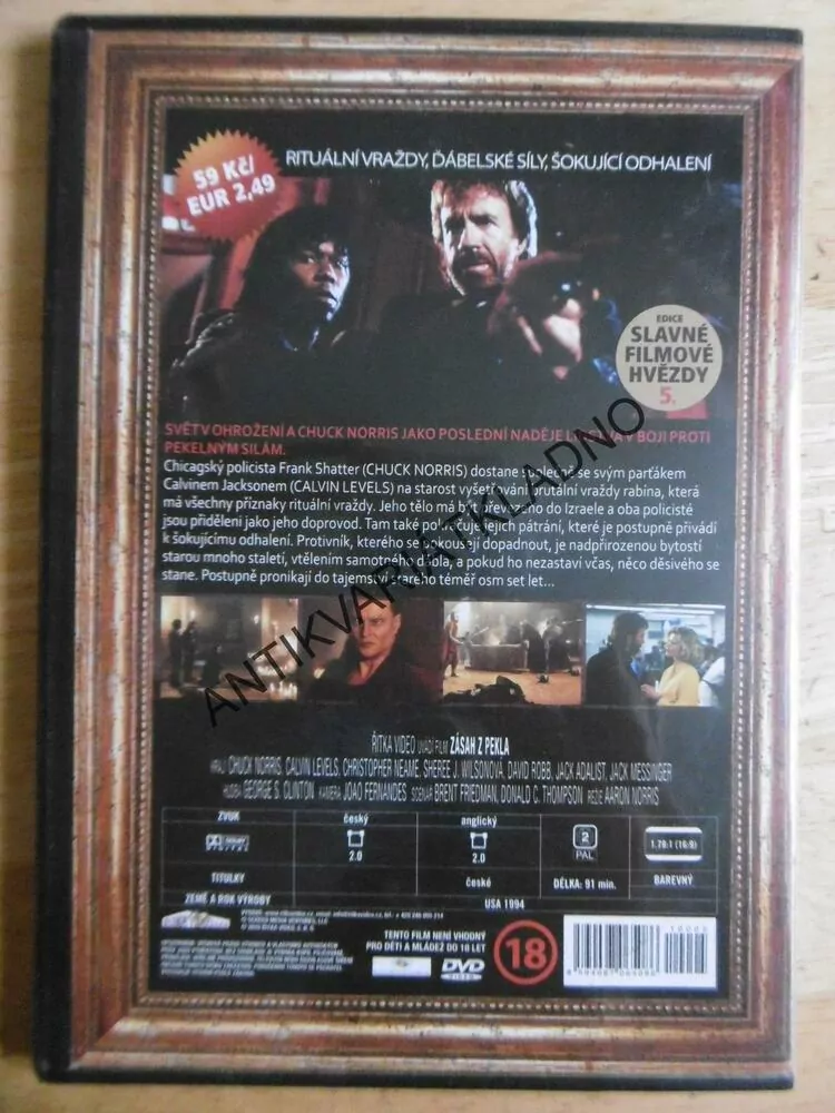 ZÁSAH PEKLA, CHUCK NORRIS, DVD FILM