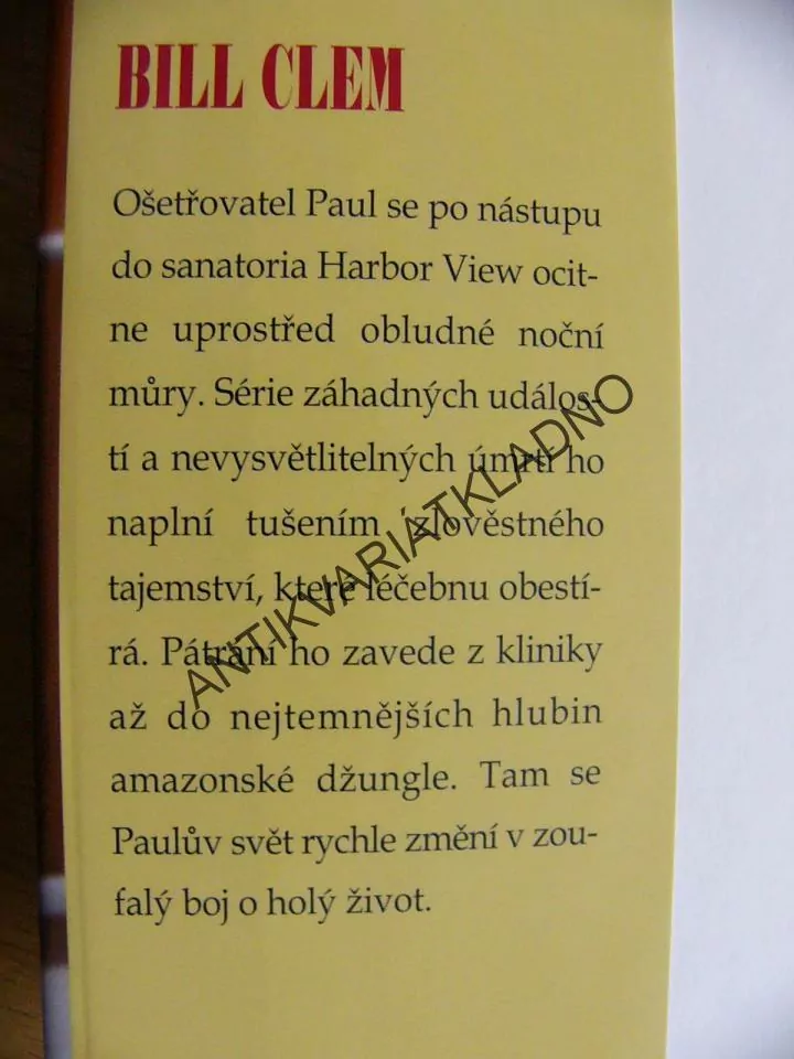 ODVRÁCENÁ TVÁŘ, BILL CLEM, **an