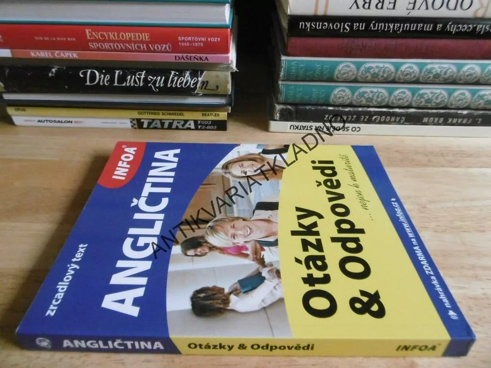 ANGLIČTINA, OTÁZKY A ODPOVĚDI ... NEJEN K MATURITĚ, INFOA, ZRCADLOVÝ TEXT,