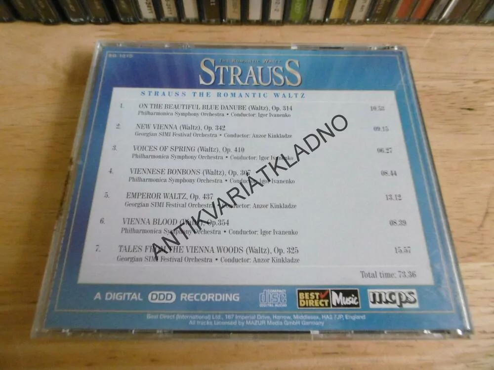 STRAUSS, THE ROMANTIC WALTZ, KLASSIK ZUM KUSCHELN, CD HUDBA