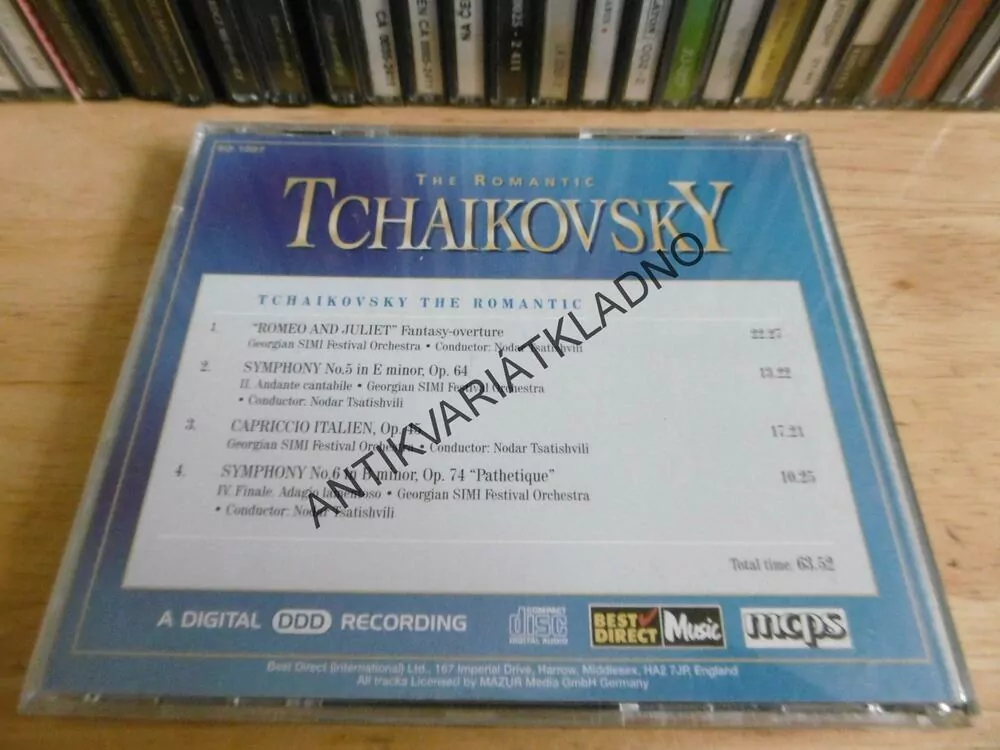 TCHAIKOVSKY, THE ROMANTIC WALTZ, KLASSIK ZUM KUSCHELN,  CD HUDBA
