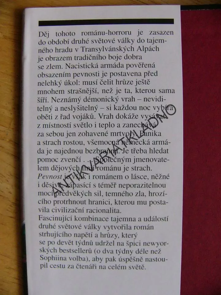 PEVNOST, F.P.WILSON, VÁLKA,