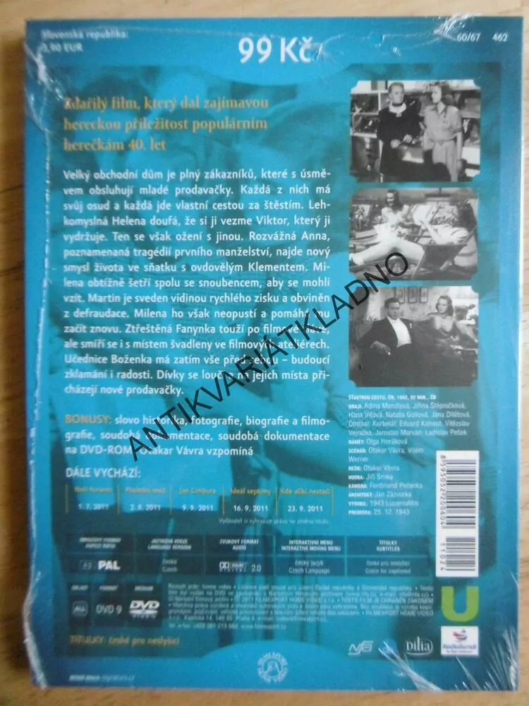 ŠŤASTNOU CESTU, KORBELÁŘ, MANDLOVÁ, DVD FILM