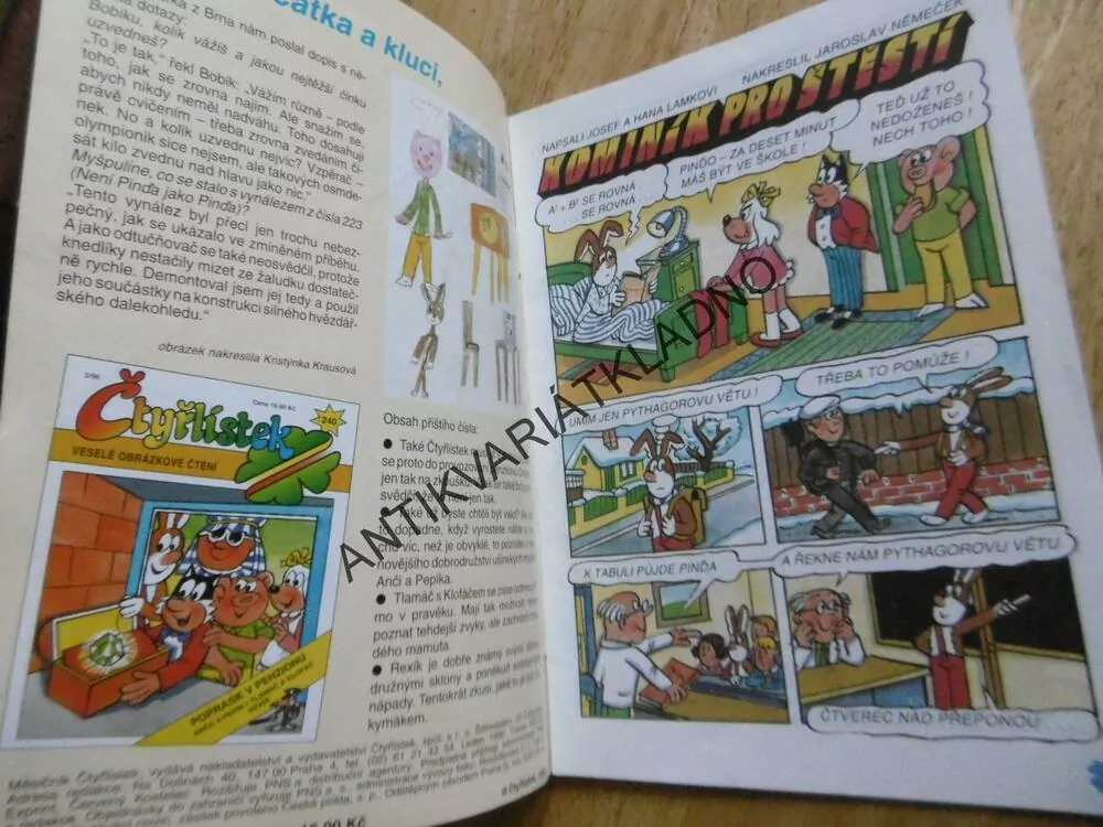ČTYŘLÍSTEK 239 - KOMINÍK PRO ŠTĚSTÍ
