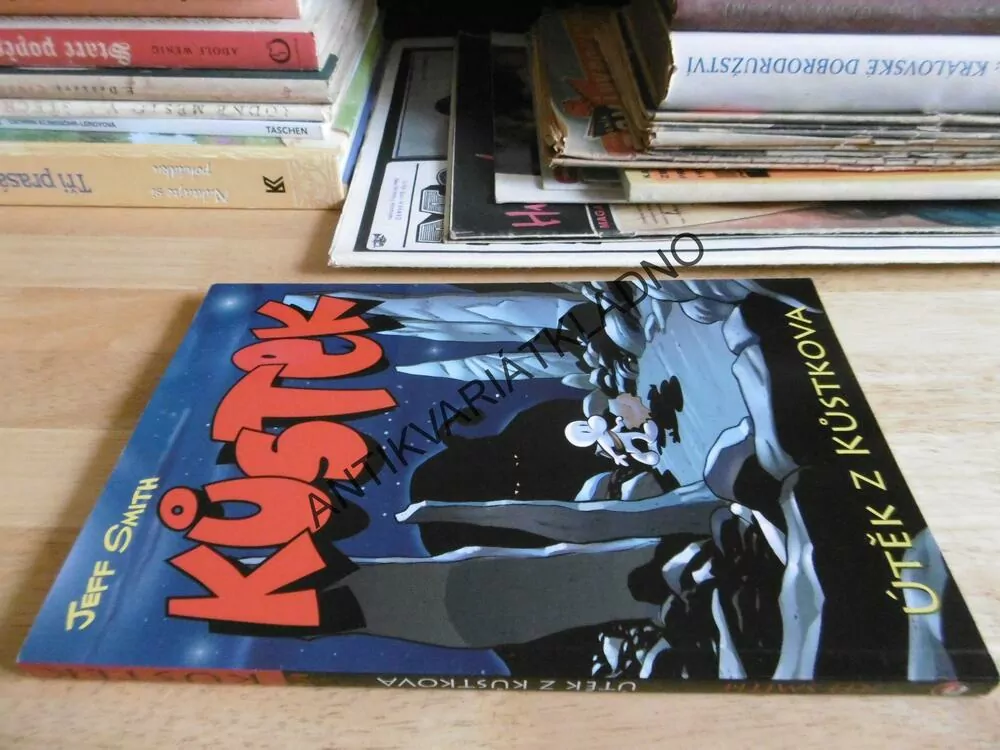 KŮSTEK, ÚTĚK Z KŮSTKOVA, JEFF SMITH, KOMIKS, **an