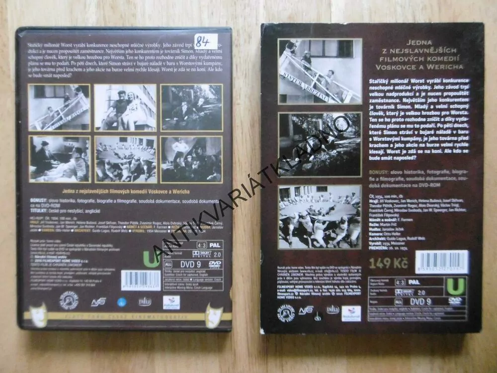 HEJ-RUP!, VOSKOVEC, WERICH, DVD FILM ČR
