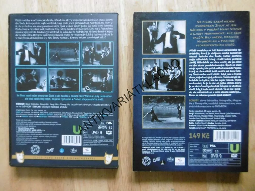 PENÍZE NEBO ŽIVOT, VOSKOVEC, WERICH, DVD FILM ČR