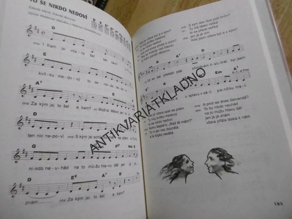 JÁ, PÍSNIČKA 4., PRO STŘEDNÍ ŠKOLY,NOTY, TEXT, AKORDY, KYTARA, **an