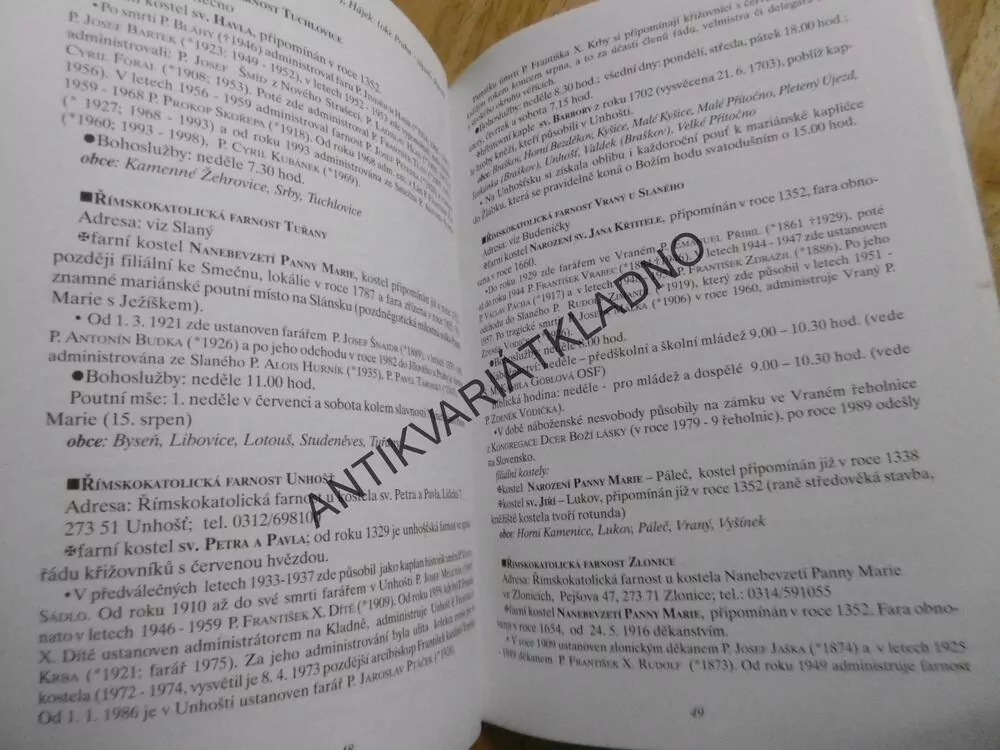 CÍRKVE NA KLADENSKU A SLÁNSKU, KLADNO 1999