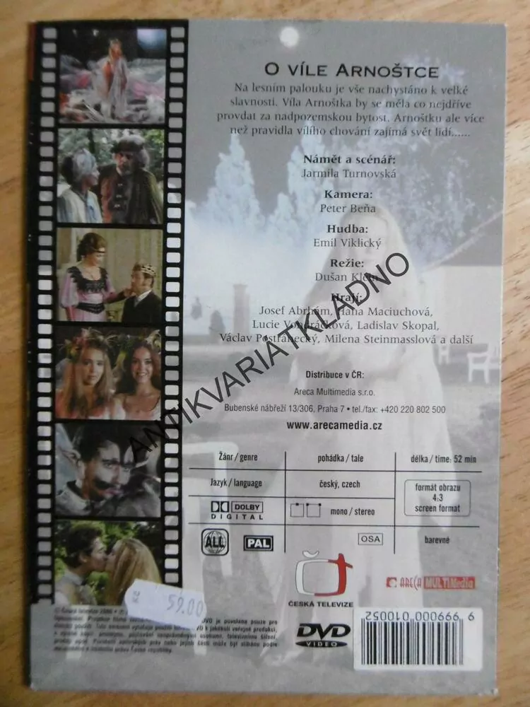 O VÍLE ARNOŠTCE, DVD FILM 
