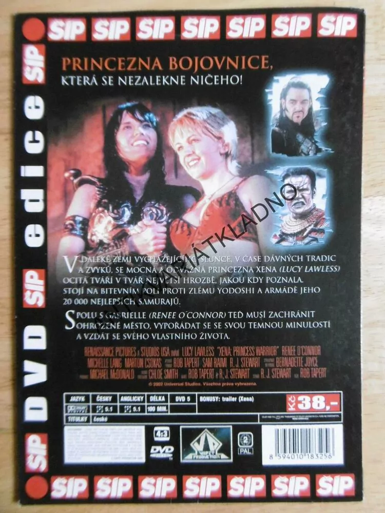 XENA, PRINCEZNA BOJOVNICE, DVD FILM
