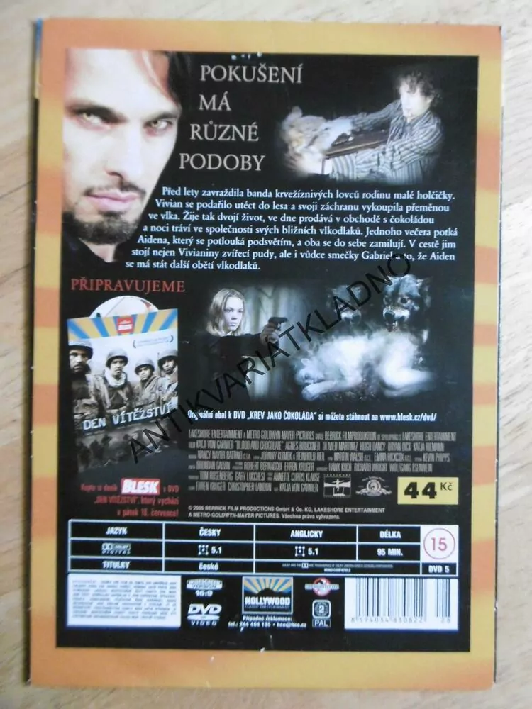 KREV JAKO ČOKOLÁDA, DVD FILM