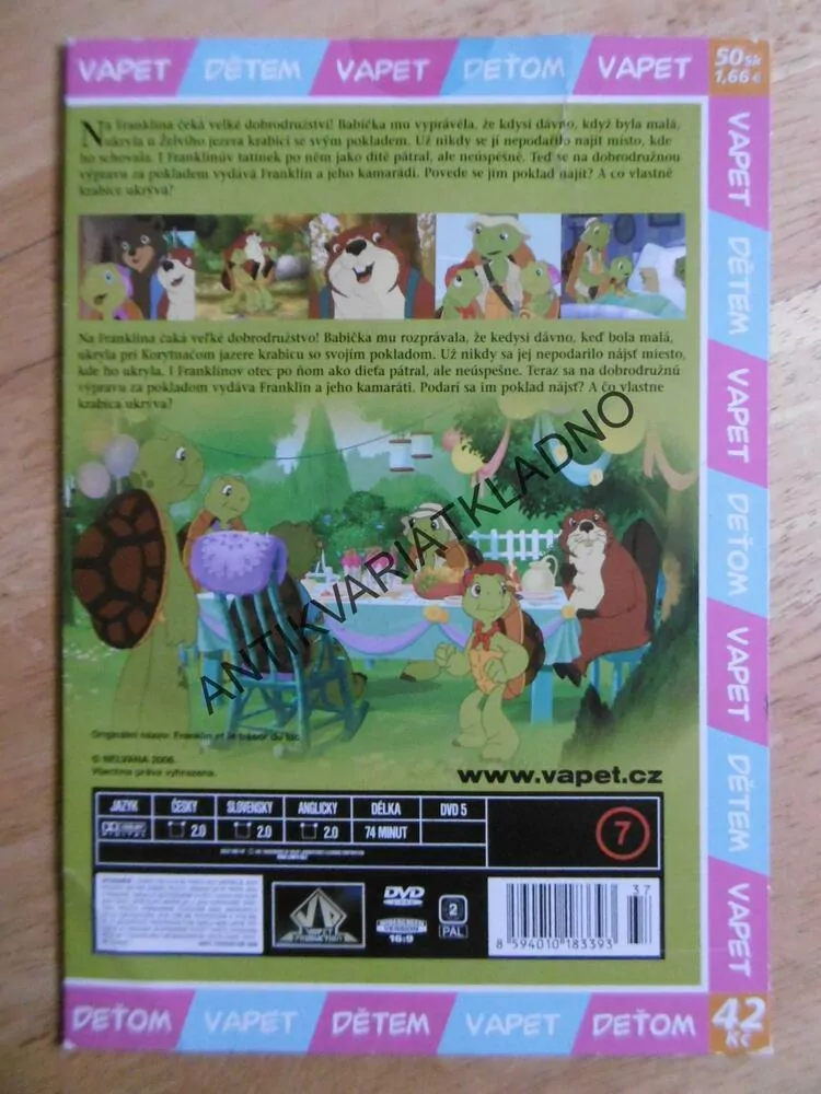 FRANKLIN A POKLAD NA ŽELVÍM JEZEŘE, DVD FILM