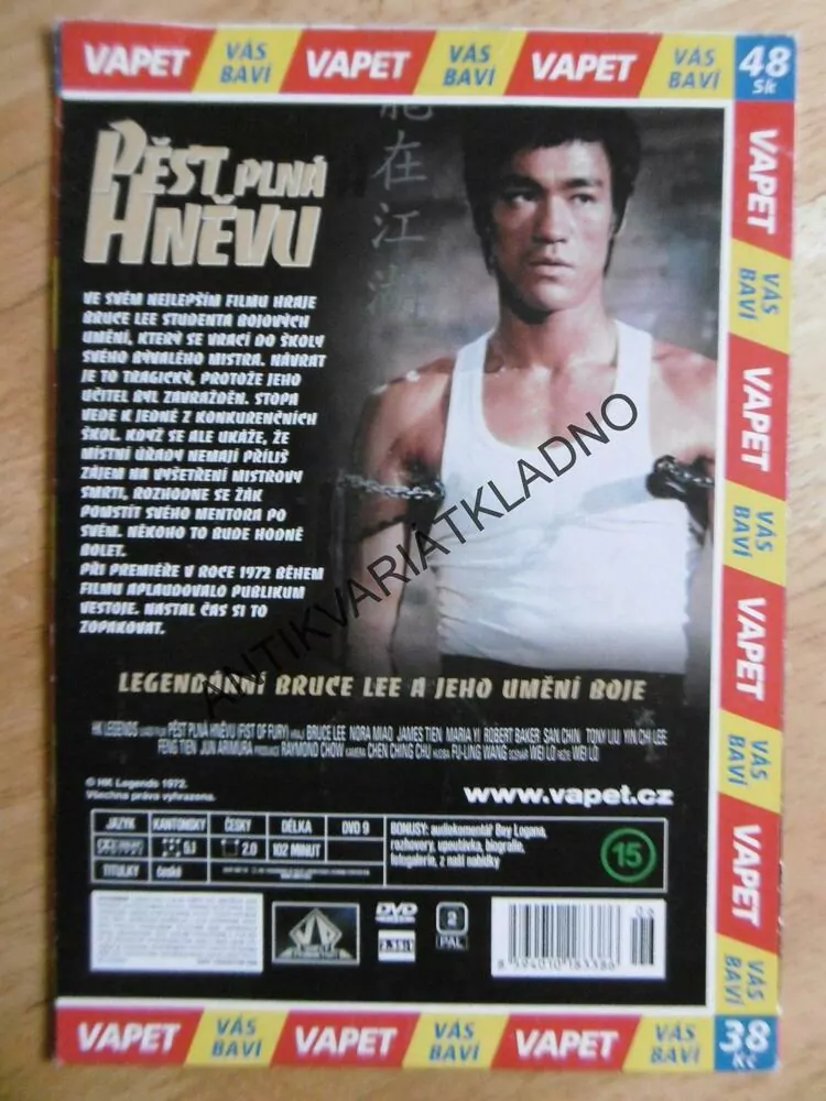 PĚST PLNÁ HNĚVU, DVD FILM 