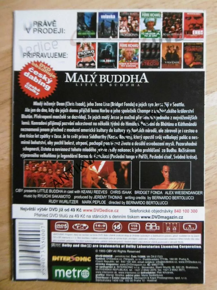 MALÝ BUDDHA, DVD FILM