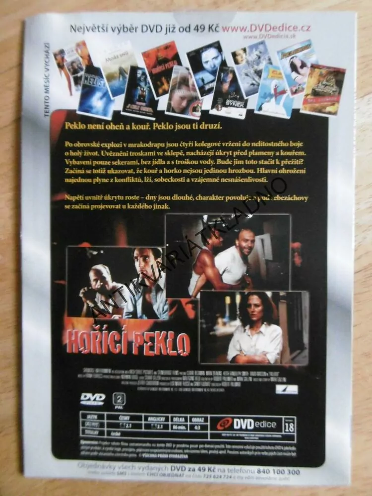 HOŘÍCÍ PEKLO, DVD FILM