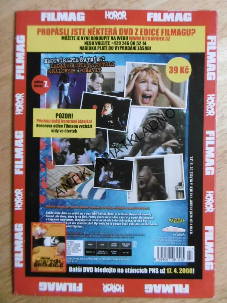PŘÍŠERA Z ŠATNÍKU, DVD FILM