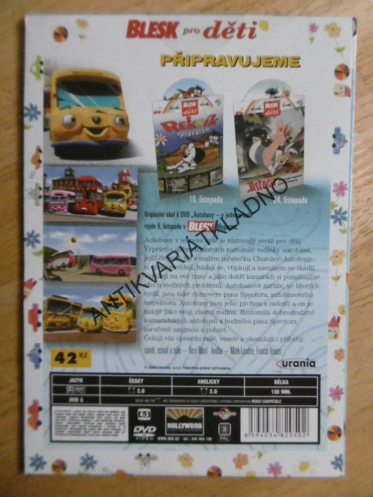 AUTOBUSY V JEDNOM KOLE, DVD POHÁDKA