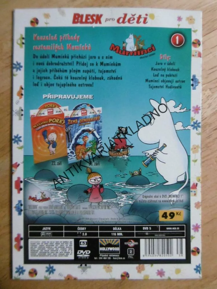 MUMÍNCI OBJEVUJÍ OSTROV, DVD FILM 