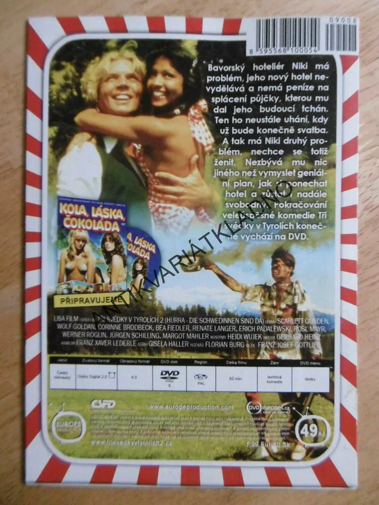 TŘI ŠVÉDKY V TYROLÍCH 2,  DVD FILM 